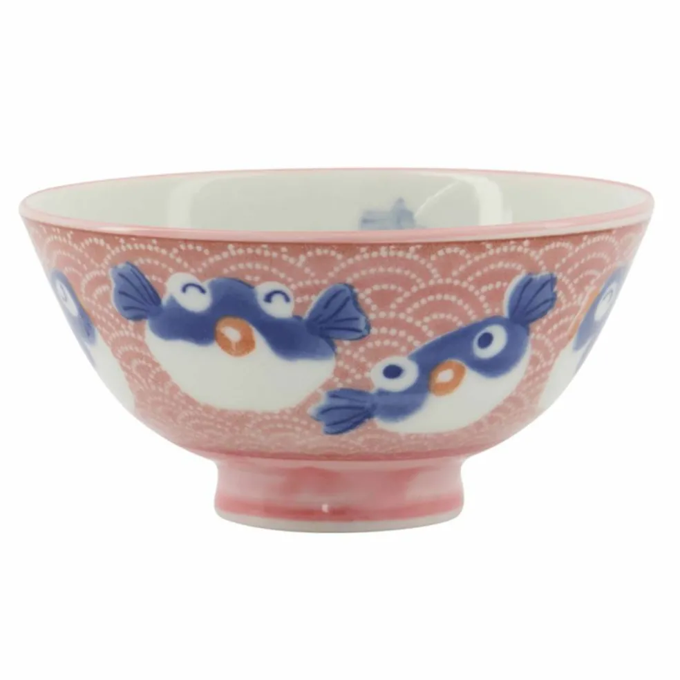 Kawaii skål 11 cm, cat blue
