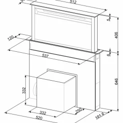 KDD60VXE-3 bänkfläkt 60 cm, svart