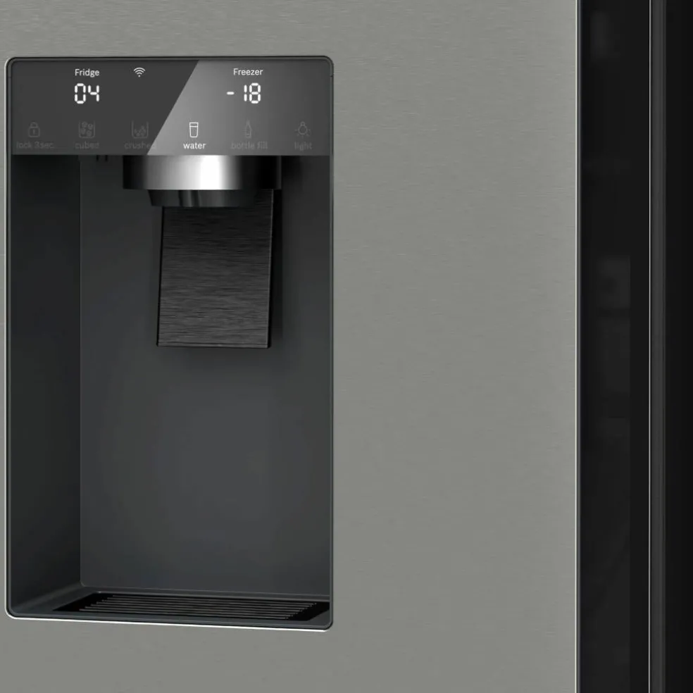 KFI96AXEA Serie 6 fristående kombiskåp 183 × 90,5 cm, antracit