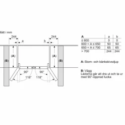 KF96RSBEA iQ700 French Door kyl/frys, svart