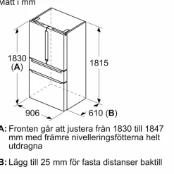 KF96RSBEA iQ700 French Door kyl/frys, svart