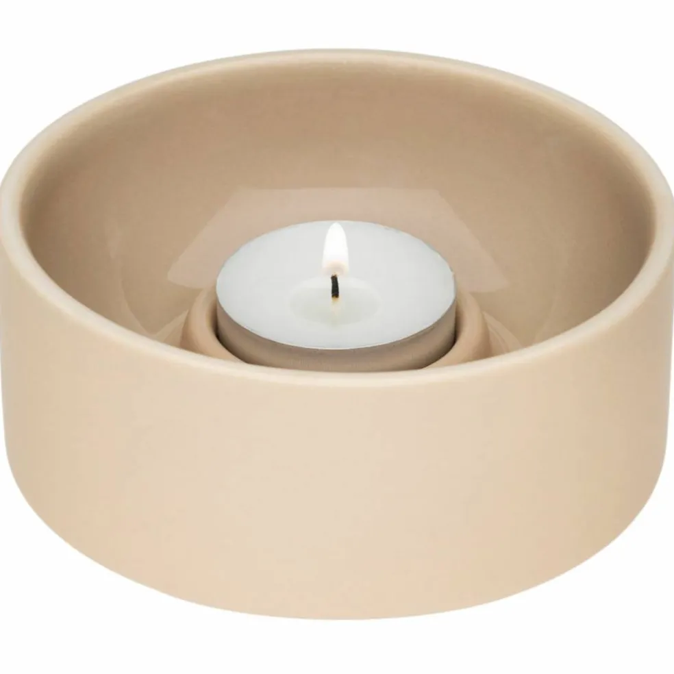 Kirnu Ljuslykta 11x5 cm, beige