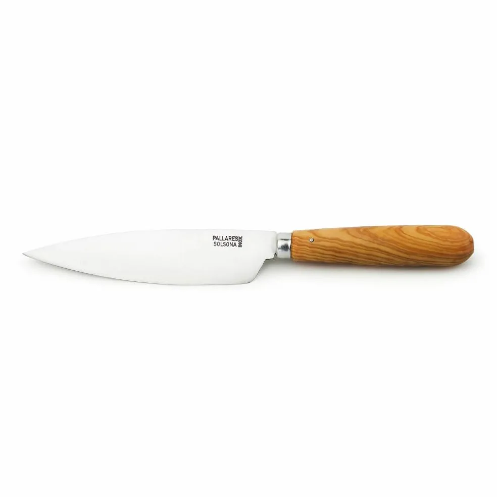Kökskniv 9 cm, rostfritt stål/olivträ