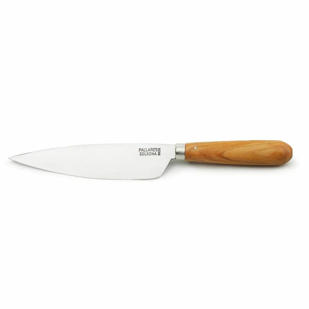Kökskniv 16 cm, rostfritt stål/olivträ