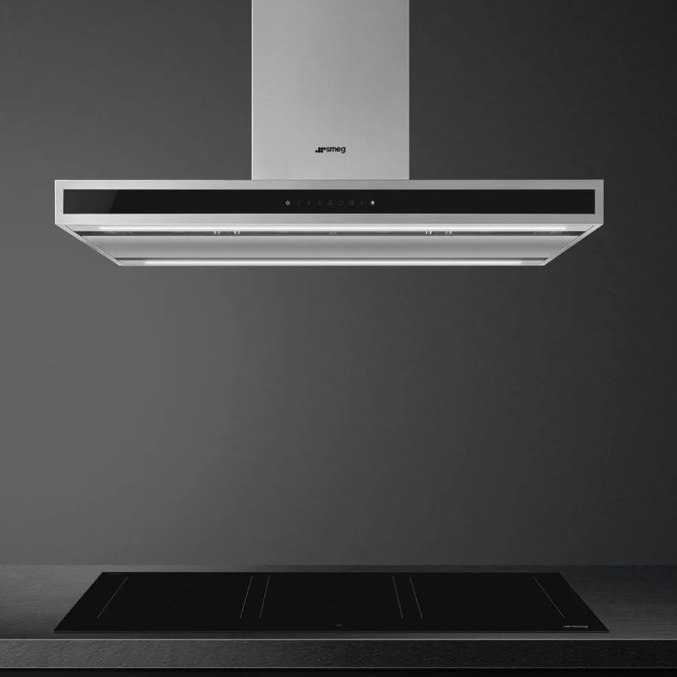 KLTI9L4X frihängande köksfläkt 90 cm, rostfritt stål