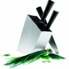 Knivblock Lutande Svart