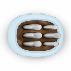 Knivblock med knivar (6 st), creme