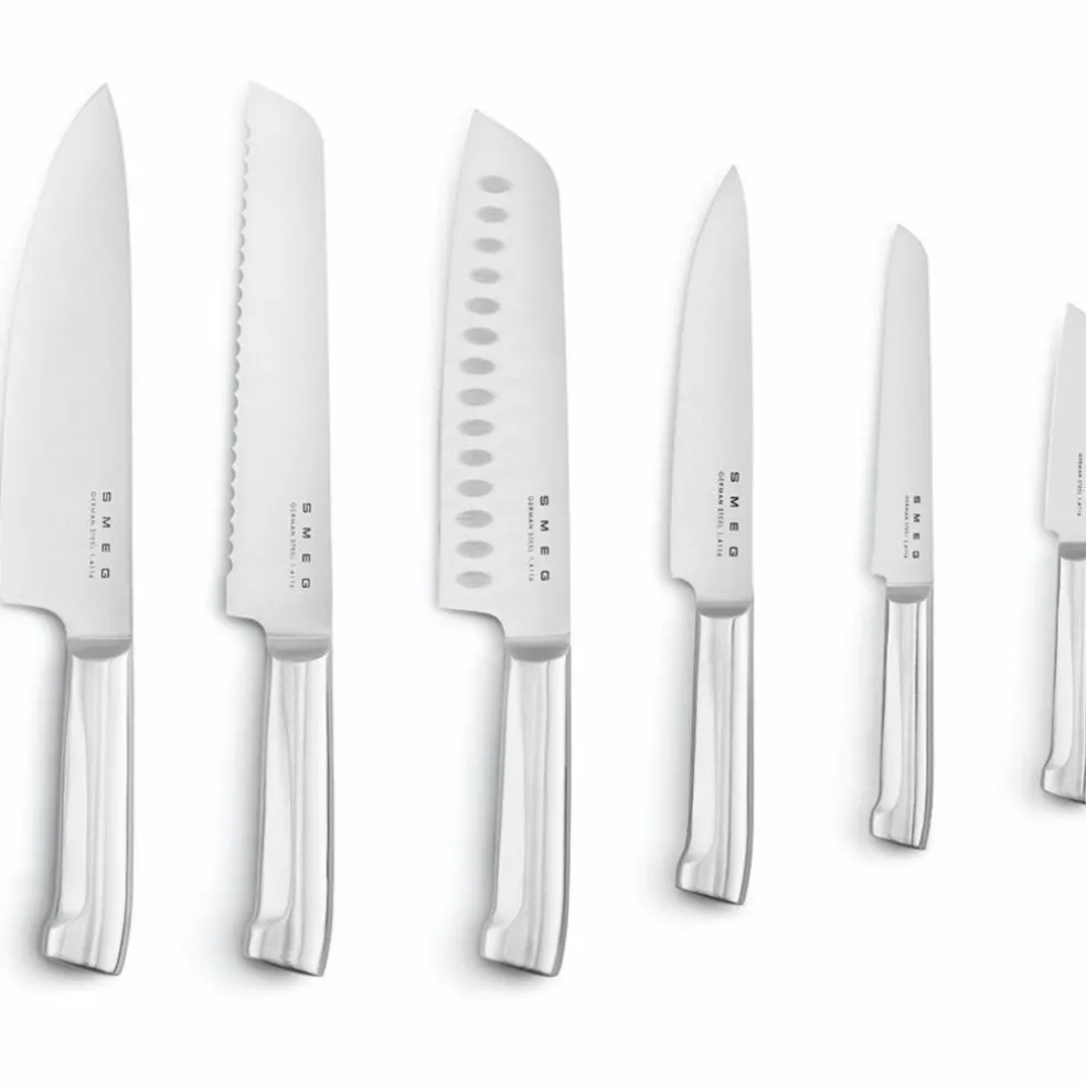 Knivblock med knivar (6 st), svart