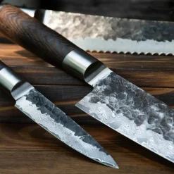 Knivset 3 delar (brödsåg, petty, santoku)