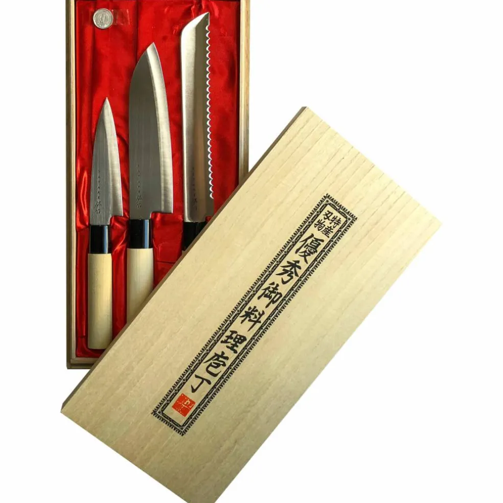 Knivset 3 delar i Balsabox