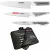 Knivset 3 delar + knivväska för 11 knivar