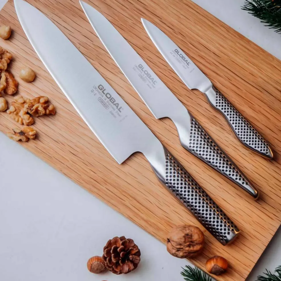 Knivset 3 delar + knivväska för 11 knivar