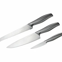 Knivset 3 delar med knivblock i bambu