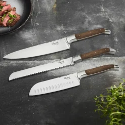 Knivset 3 delar, Oak