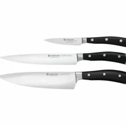 Knivset 3 delar Svart