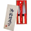Knivset i Balsabox 2-set Santoku Skalkniv