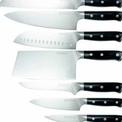 Knivset, 7 knivar, svart