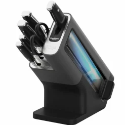 Knivset (5 st) + knivblock med slip
