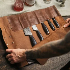 Knivväska med 7 fack, svart