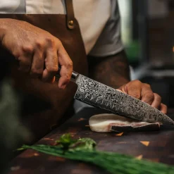 Kockkniv Olivslipad svart, 21 cm