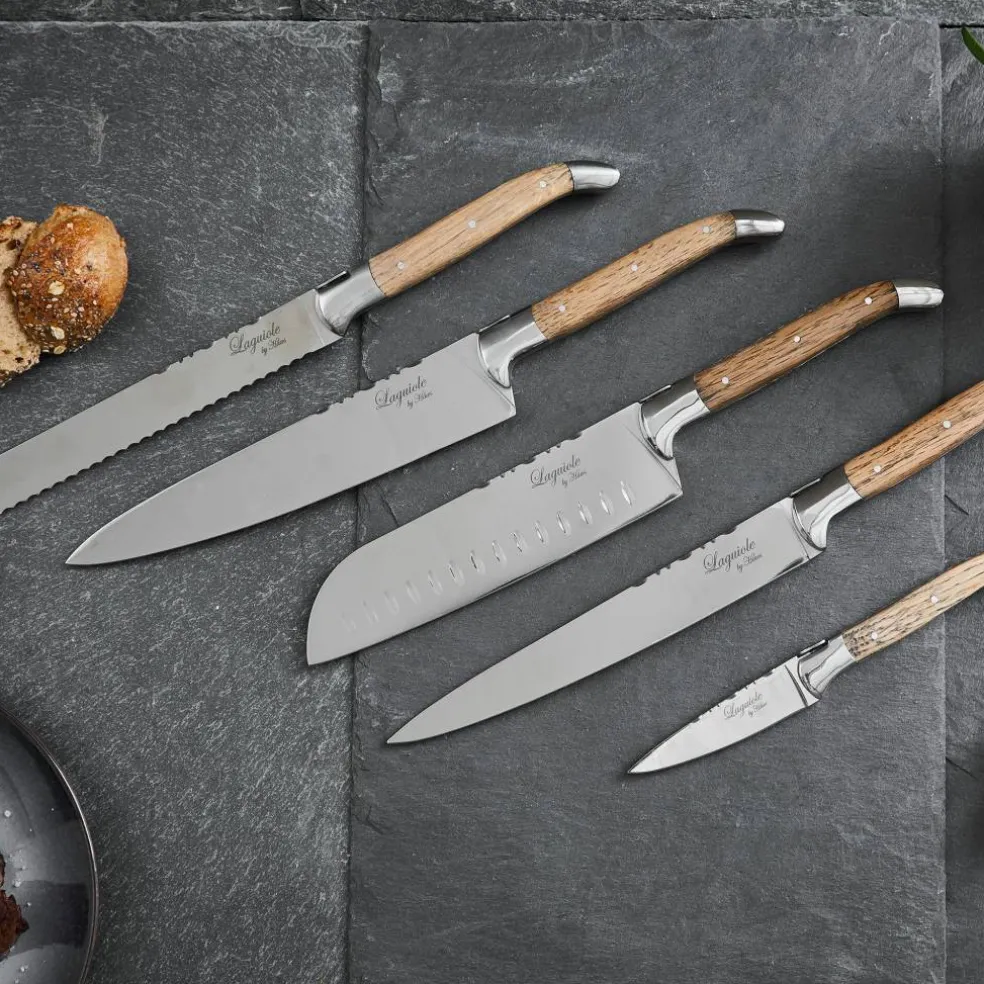 Kockknivset 5 delar, Oak