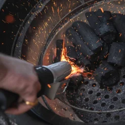 Kolgrill, grön + grillmästarens rotisseri och pizzaugn