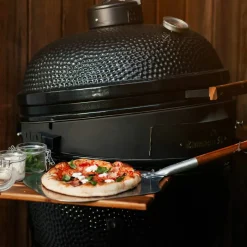 Kolgrill, grön + grillmästarens rotisseri och pizzaugn