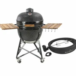 Kolgrill, grön + grillmästarens rotisseri och pizzaugn