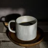 Kopp räfflad 8,5 cm, naturvit
