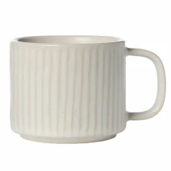 Kopp räfflad 8,5 cm, naturvit