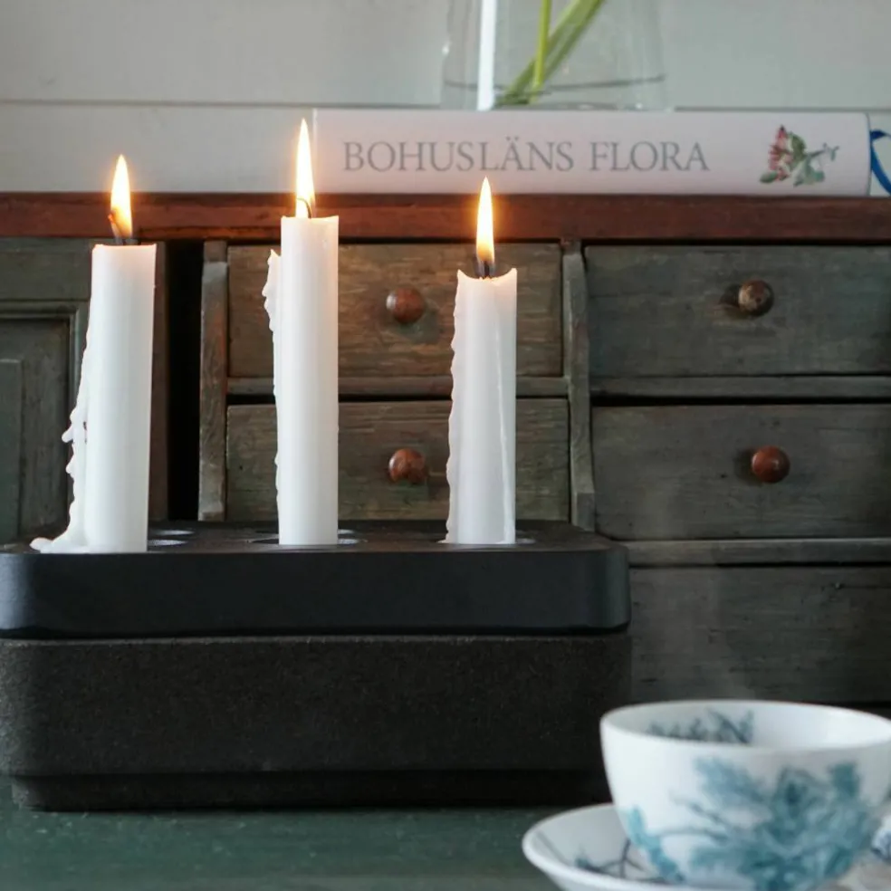 Korkskål för stumpastaken, liten, svart