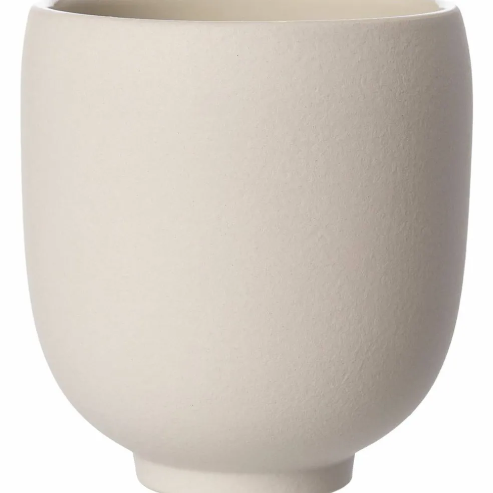 Kruka i stengods 21 cm, naturvit