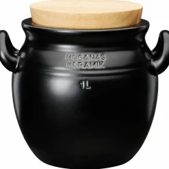 Krus, 1 liter, stengods, grafitgrå