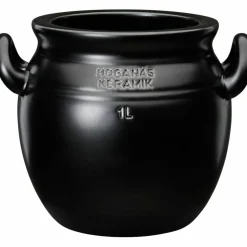 Krus, 1 liter, stengods, grafitgrå