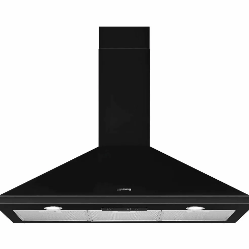 KSED95NEE 90 cm Väggmonterad Fläkt, Svart