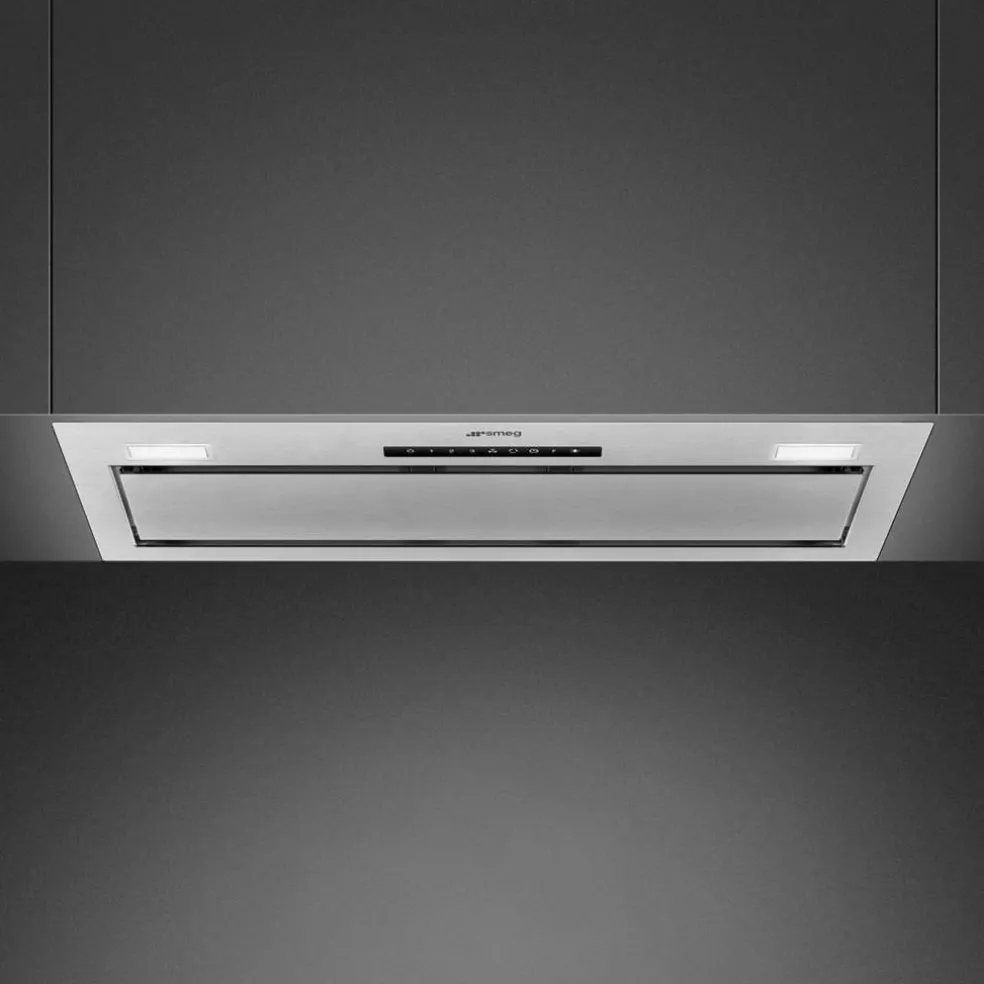 KSG8P4X integrerad fläkt 80 cm, rostfritt stål