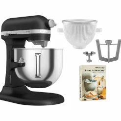 5KSM70SHXE köksmaskin 6,6 liter + 5KSMICM Ice Cream Maker, pebbled palm