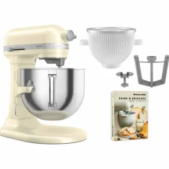 5KSM70SHXE köksmaskin 6,6 liter + 5KSMICM Ice Cream Maker, medallion silver