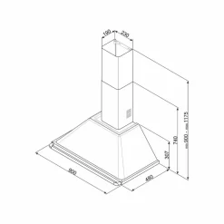 KT90PE 90 cm Victoria Vägghängd Fläkt, Creme