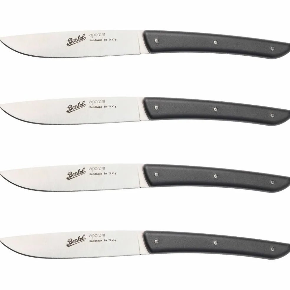 Köttkniv 4-pack, röd