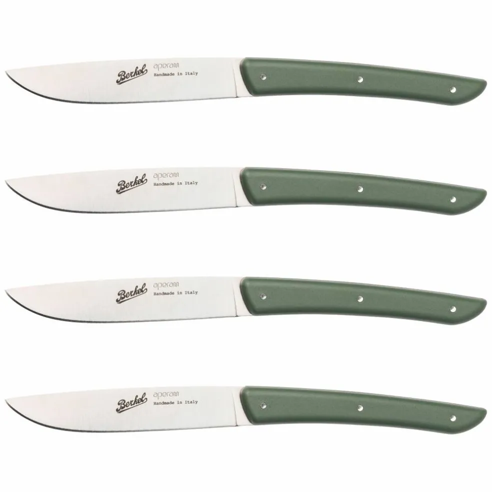 Köttkniv 4-pack, röd