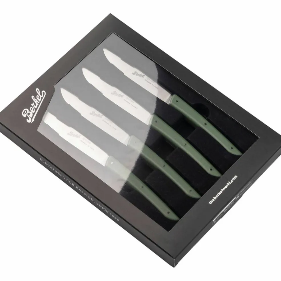 Köttkniv 4-pack, röd