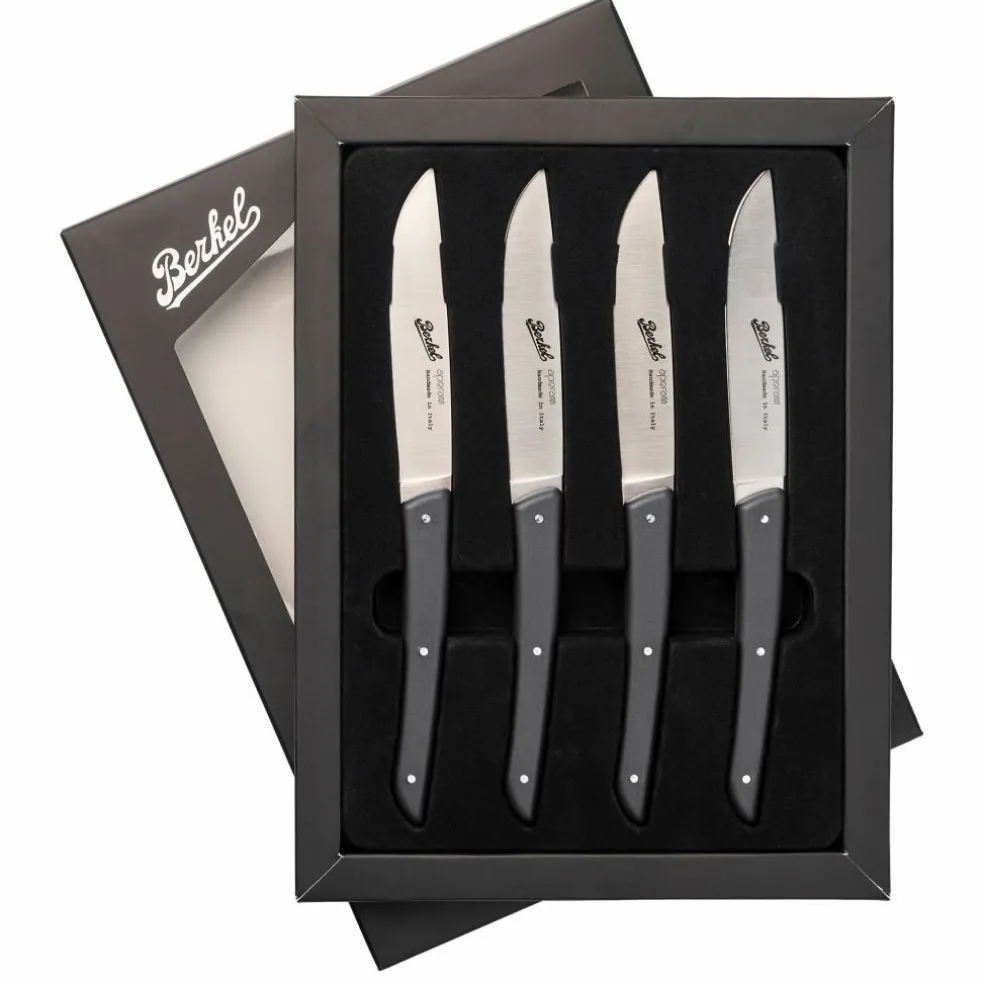 Köttkniv 4-pack, röd