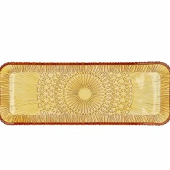 Kusintha serveringsfat 38 x 14 cm, bärnsten