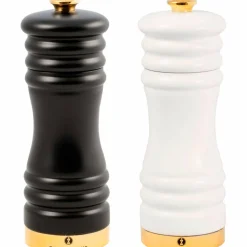 Kvarnset München 15 cm Svart/Vit/Guld