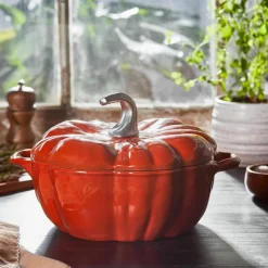 La Cocotte Pumpa gjutjärnsgryta 24 cm / 3,5 liter, svart