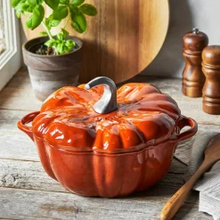 La Cocotte Pumpa gjutjärnsgryta 24 cm / 3,5 liter, kanel