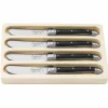 Laguiole Premium Line smörkniv 4-pack, mörkbrun