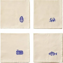 La Mer servett 40x40 cm 4-pack