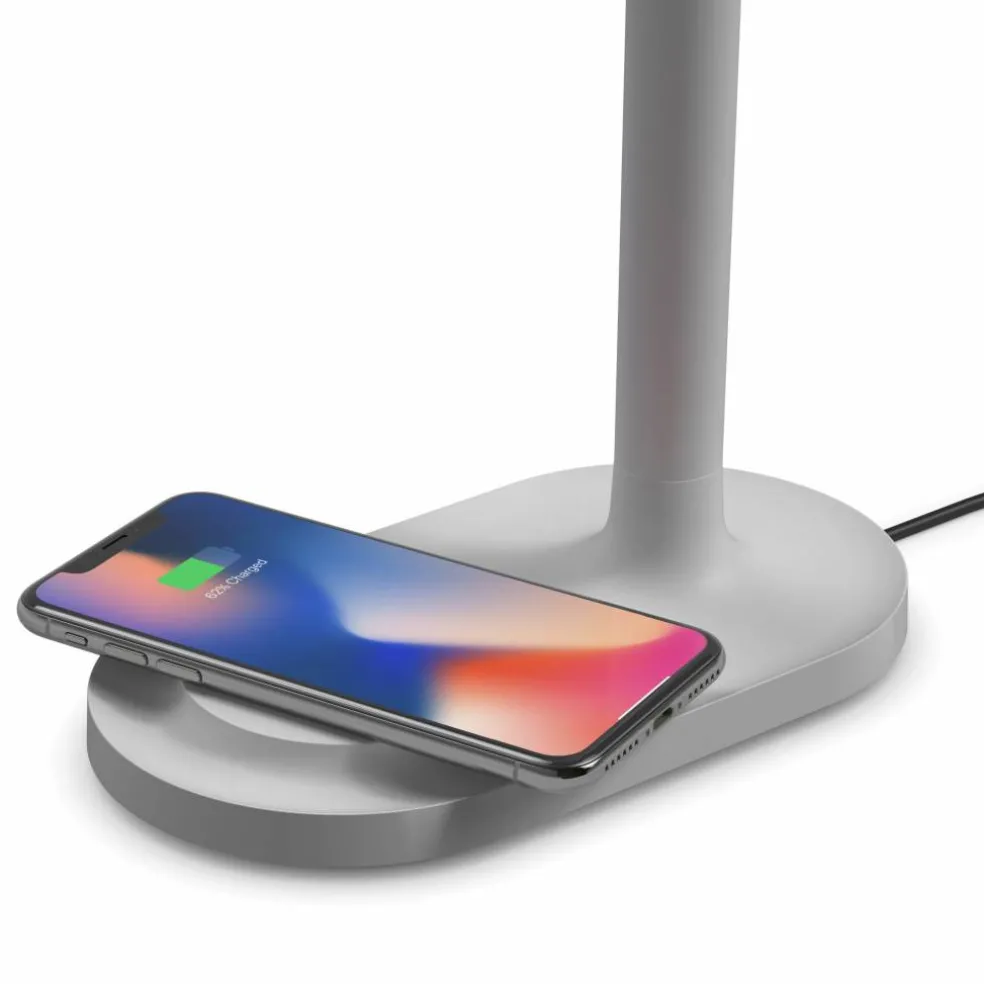 Lampa med trådlös Qi-laddare, cloud